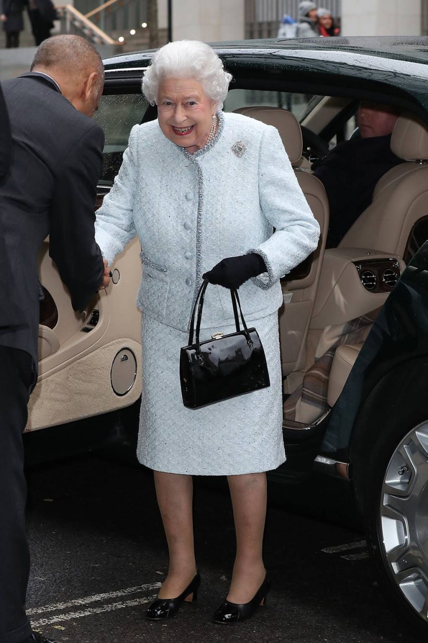<strong>February 20, 2018</strong>: To present the inaugural Queen Elizabeth II Award for British Design, the royal attended the Richard Quinn autumn/winter 2018 show during London Fashion Week (for the first time).