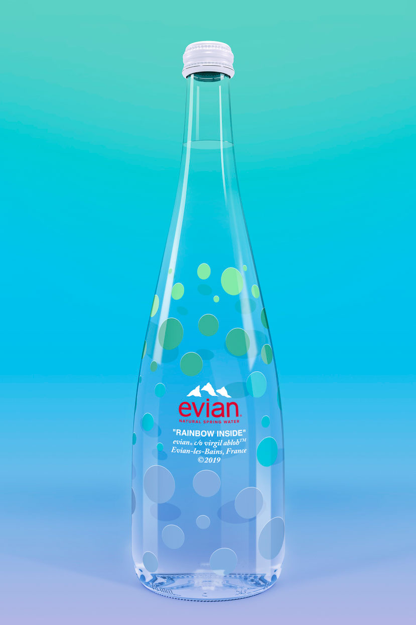 Virgil Abloh and Evian Elevate the Water Bottle to Fashion’s Hottest Accessory