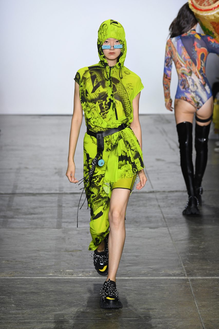 NEW YORK, NY - SEPTEMBER 10:  A model walks the runway during the TMall China Day: Angel Chen fashion show during September 2018 New York Fashion Week at Industria Studios on September 10, 2018 in New York City.  (Photo by Slaven Vlasic/Getty Images)