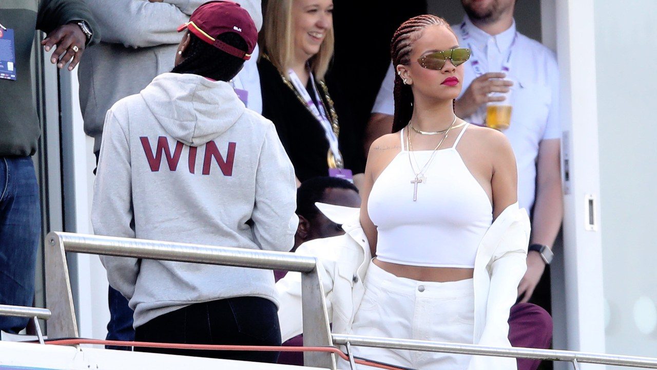 Rihanna Might Be the Most Stylish Cricket Fan Ever