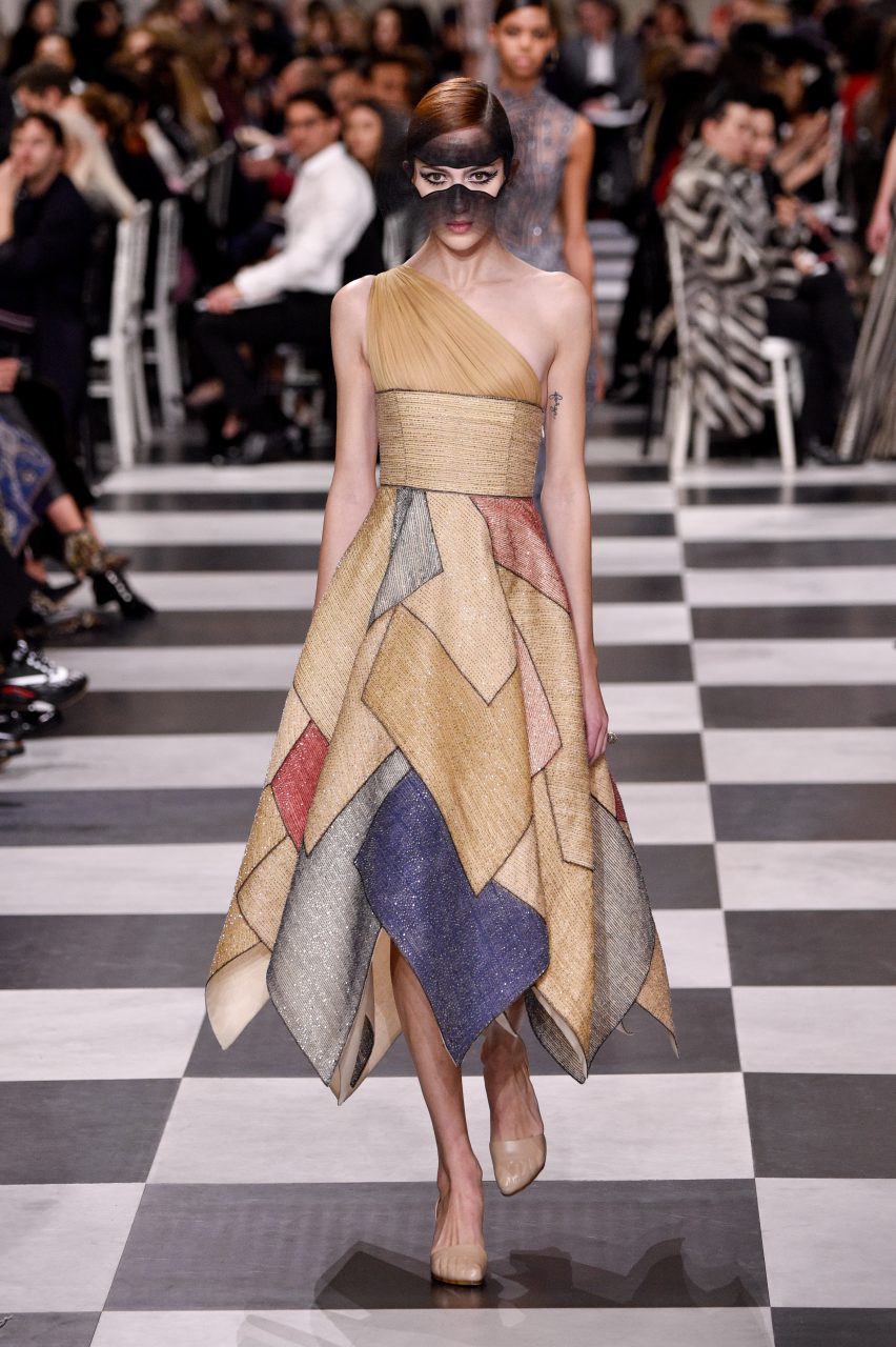 PARIS, FRANCE - JANUARY 22: Teddy Quinlivan walks the runway during the Christian Dior Spring Summer 2018 show as part of Paris Fashion Week on January 22, 2018 in Paris, France. (Photo by Peter White/Getty Images)
