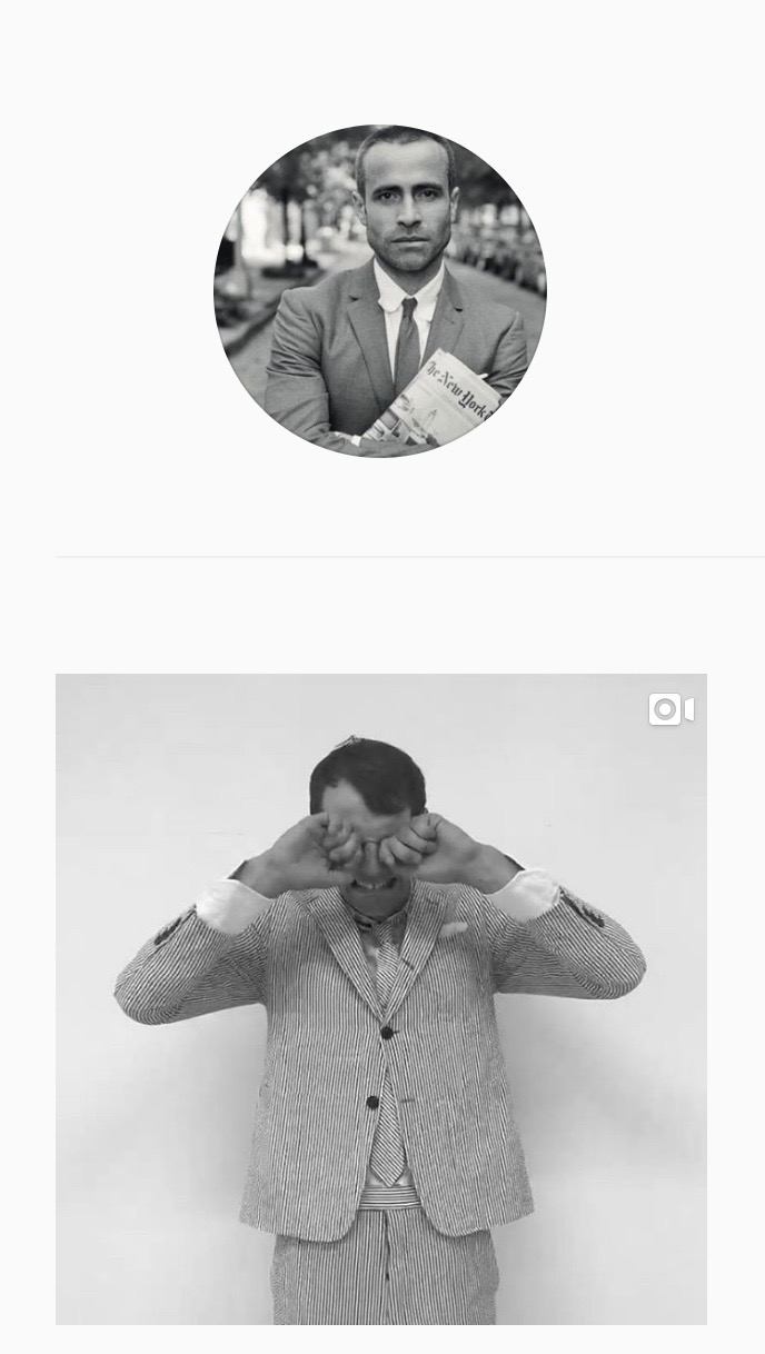 … Thom Browne 開設個人 Instagram 帳號 …