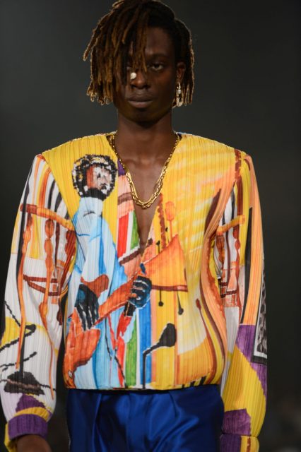 時裝周之最令人感動:Pyer Moss 邀請冤獄45年黑人畫作印成時裝