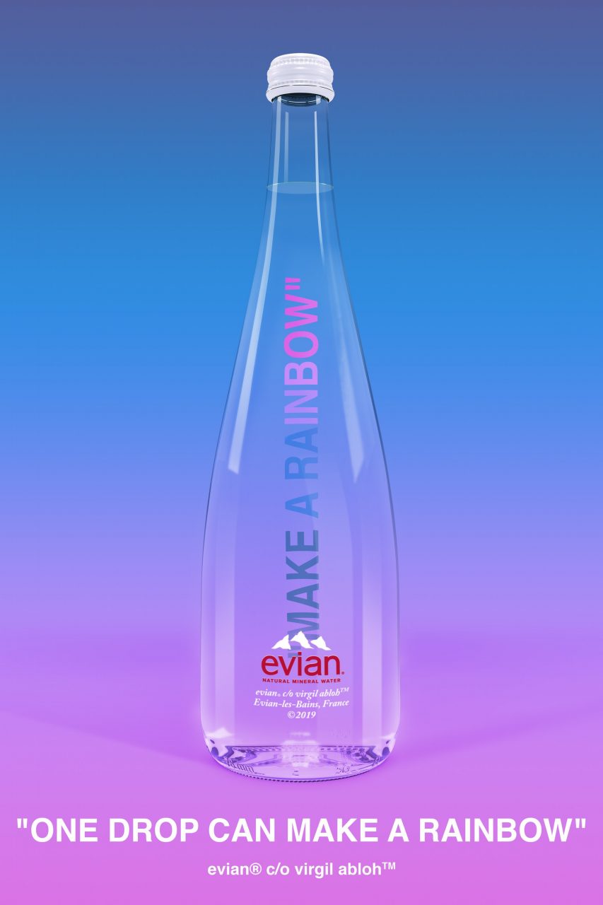 新一批 Virgil Abloh x Evian 玻璃水樽再度上市，又掀起炒賣？