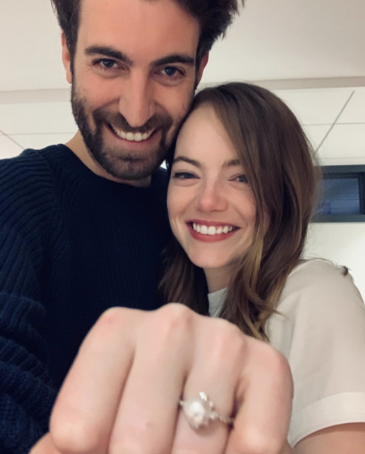 Emma Stone跟製作人男友Dave McCary訂婚了:成為下一個結婚的奧斯卡影后