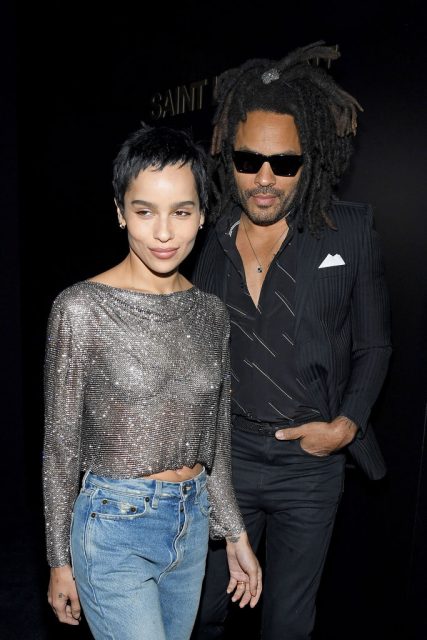 最型格父女組合：「貓女」Zoë 及搖滾巨星 Lenny Kravitz 亮相巴黎時裝周