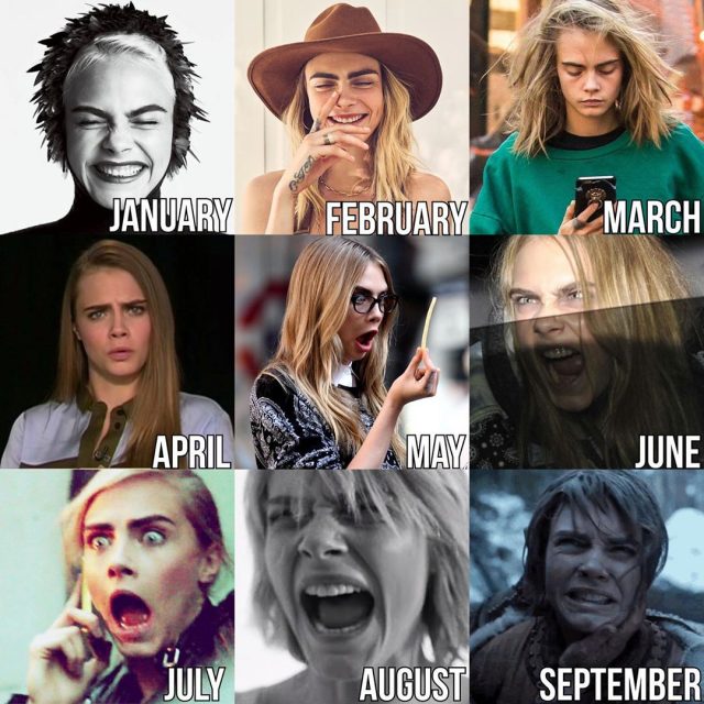 #2020Challenge 心情一月不如一月!Cara Delevingne、Anne Hathaway都用九宮格回顧大半年