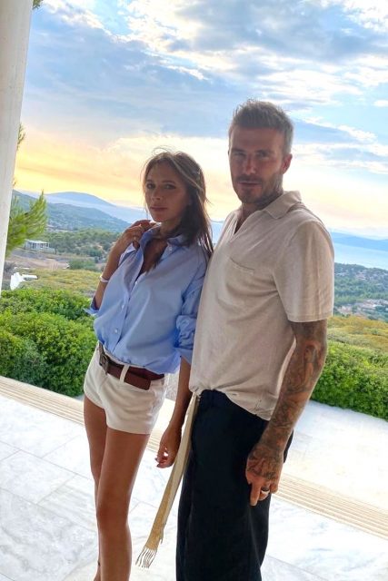 模範夫婦David Beckham與Victoria Beckham結婚21週年,全家希臘度假溫馨過人