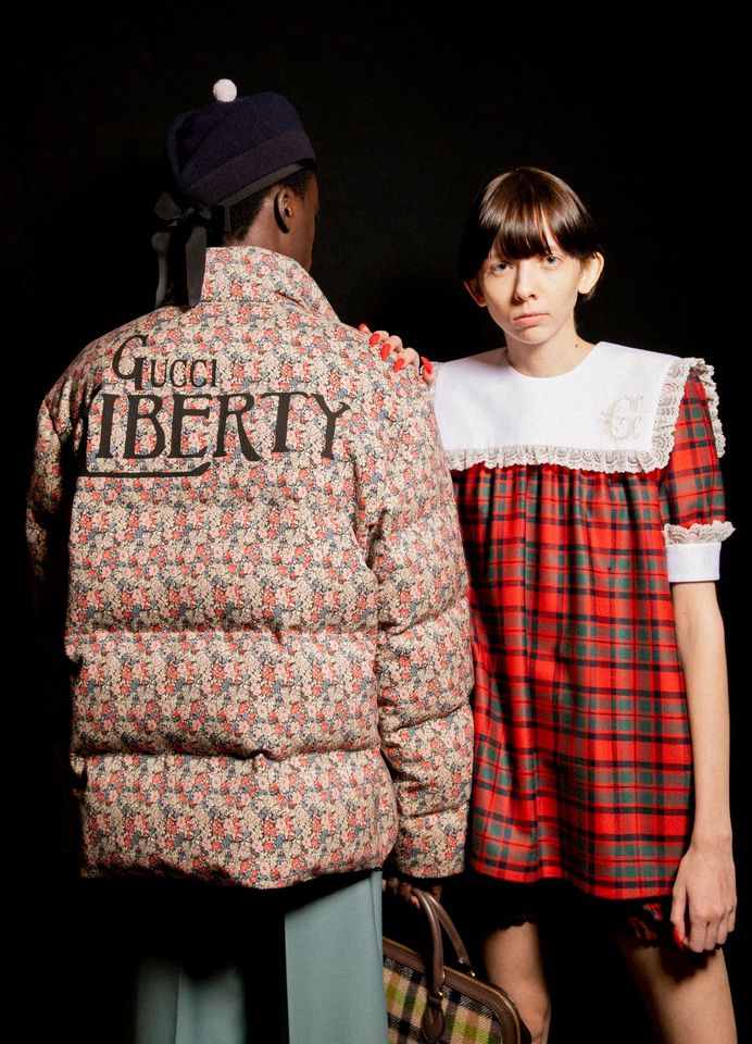 Alessandro Michele 的 Gucci 令 Liberty London 花花布回潮