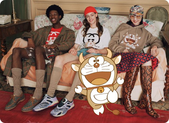型格賀牛年 最火Doraemon x Gucci 農曆新年特別版 | 黃偉文、徐濠縈領銜時尚八口子合家歡短片
