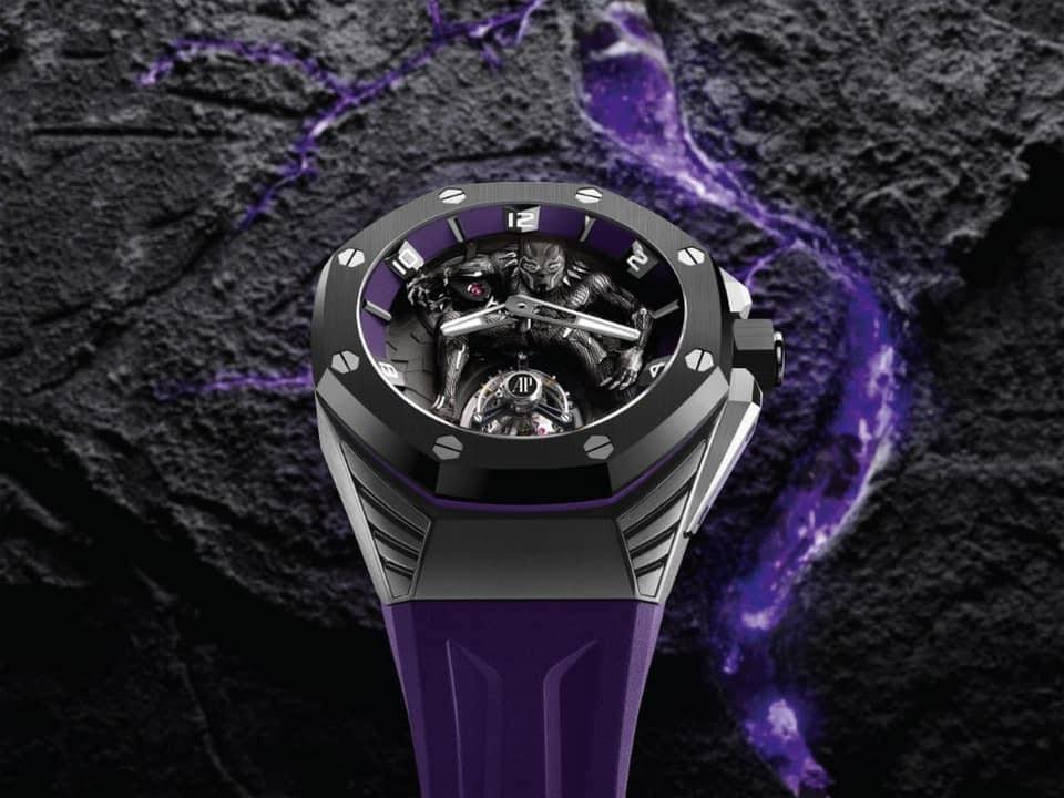 Audemars Piguet 與 Marvel 聯乘正式曝光，推出《黑豹》為主題的浮動陀飛輪腕錶
