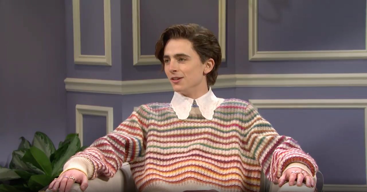 Timotheé Chalamet穿過的衣服以高出預期10倍價格被拍賣？正是SNL中模仿Harry Styles的那套！