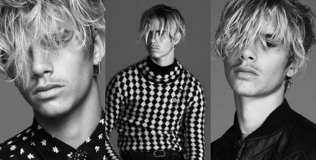 完全看不出來是碧咸二仔?!以為是新進男模特兒成為 Saint Laurent 新時尚面孔