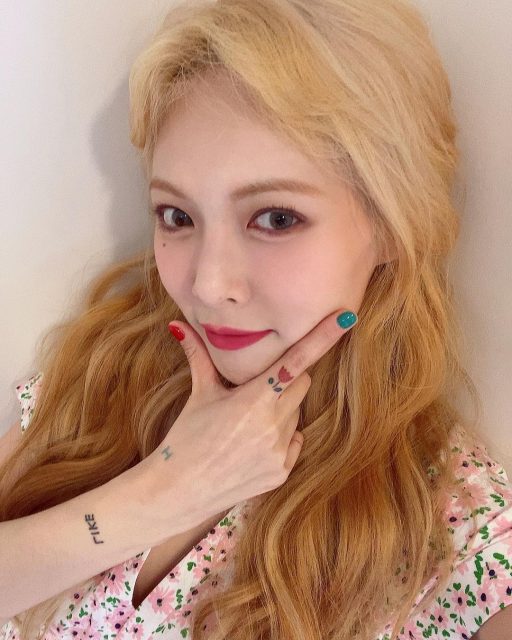 韓國女神紋身大盤點 | 原來紋身也可以發光?細數泫雅、太妍與Jessi等7位女星身上的微型紋身