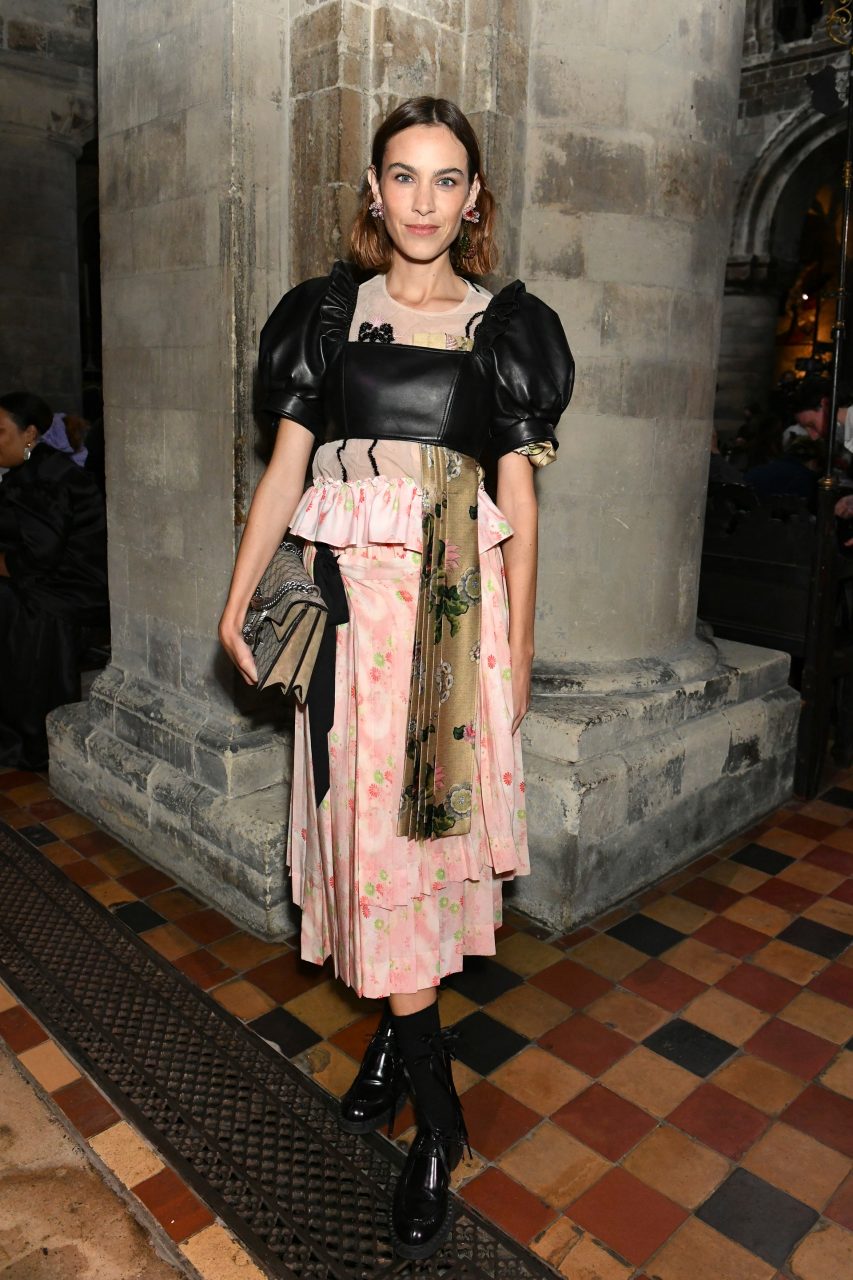 Alexa Chung at Simone Rocha SS22
