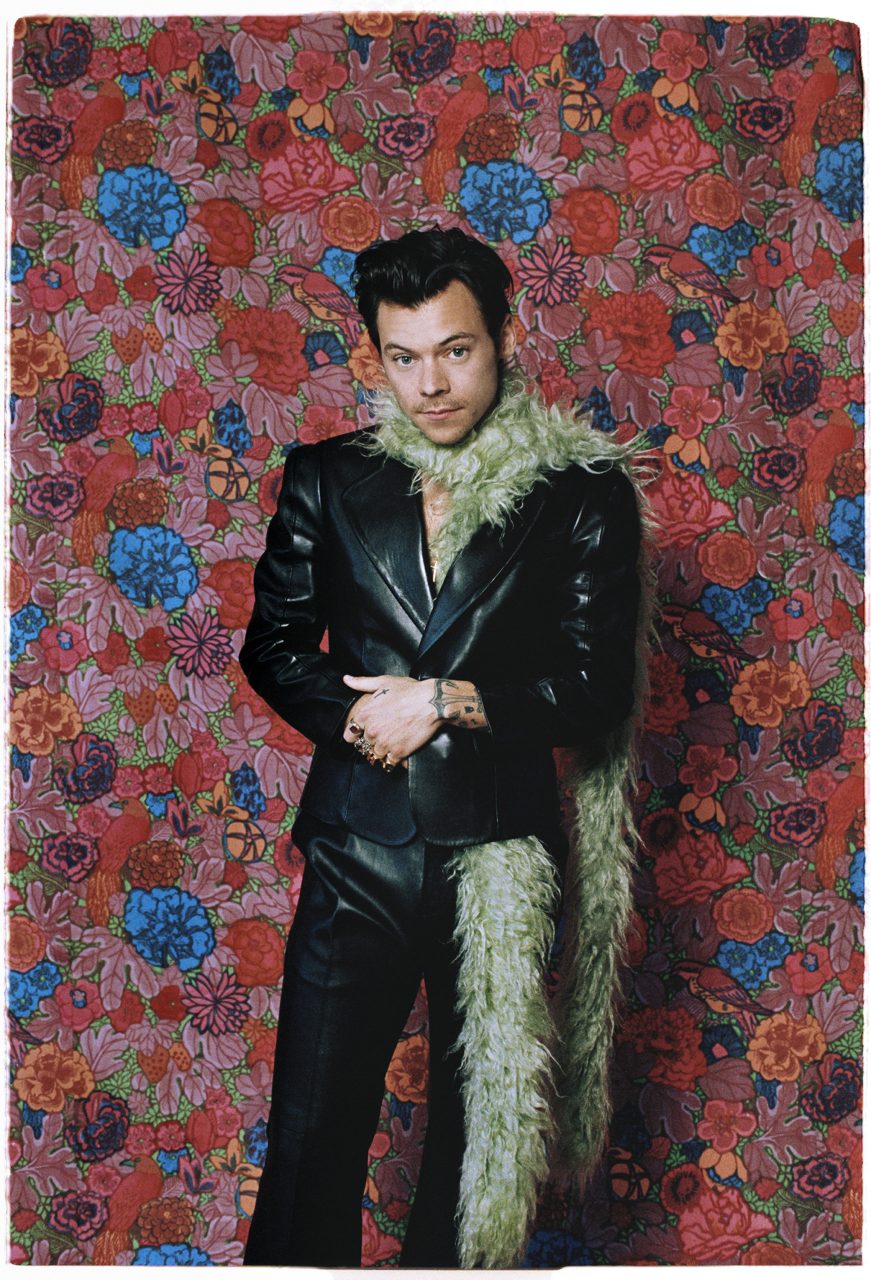 LOS ANGELES, CALIFORNIA - MARCH 14:  Harry Styles poses for The 2021 GRAMMY Awards on March 14, 2021 in Los Angeles, California.  (Photo by Anthony Pham via Getty Images)