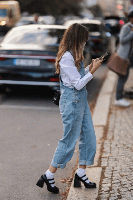 復古 Mary Jane 鞋要怎麼穿？原來搭配牛仔褲才是王道！盤點7種牛仔褲版型的造型