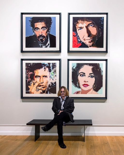 Johnny Depp 正式踏入藝壇!首次以藝術家身份帶來作品《Friends & Heroes》數小時內便售出逾2千萬港元