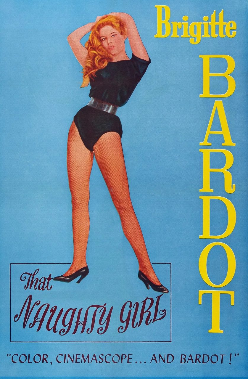 Brigitte Bardot in a promotion for Naughty Girl in 1956