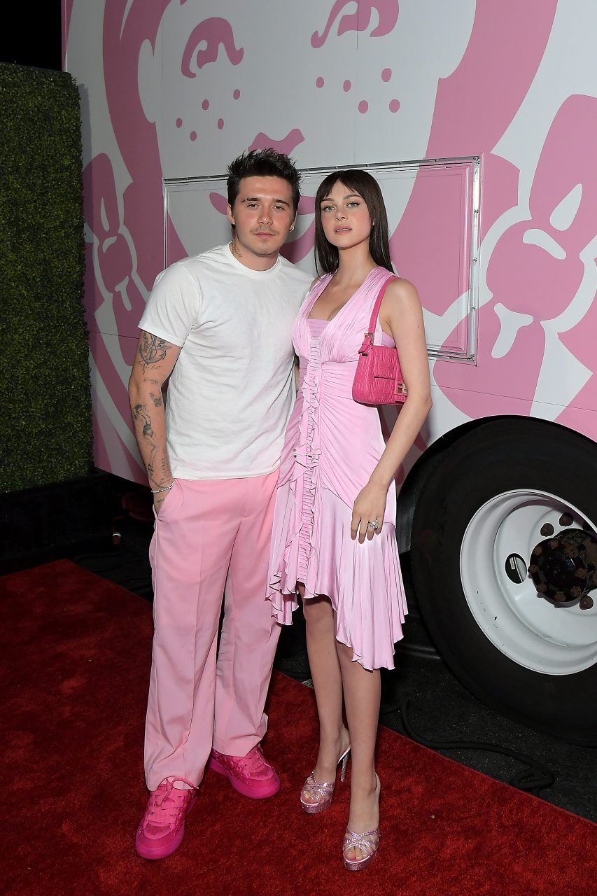 <strong>August 27, 2022</strong> Brooklyn Peltz Beckham and Nicola Peltz Beckham attend a Wendy’s celebration for this summer’s Strawberry Frosty at Offsunset in Los Angeles, California