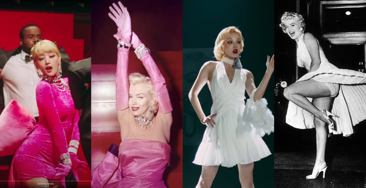 (G)I-DLE《Nxde》向一代性感女神瑪麗蓮夢露致敬！ Chanel、Mugler、Jean Paul Gaultier 等多達24套服裝造型