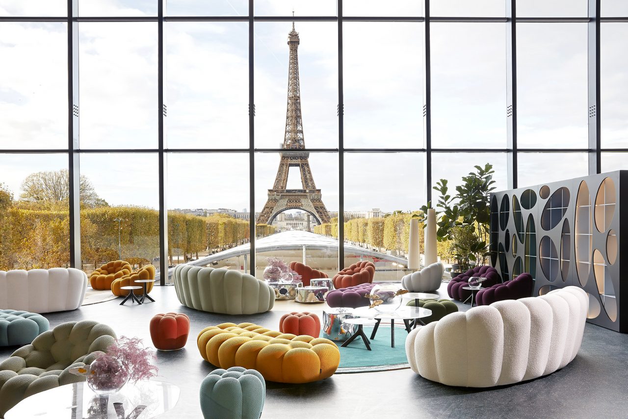 法國家居品牌 Roche Bobois 合作當地攝影盛事 Paris Photo：打造 400m² 秋日主題貴賓室 眺望埃菲爾鐵塔及戰神廣場
