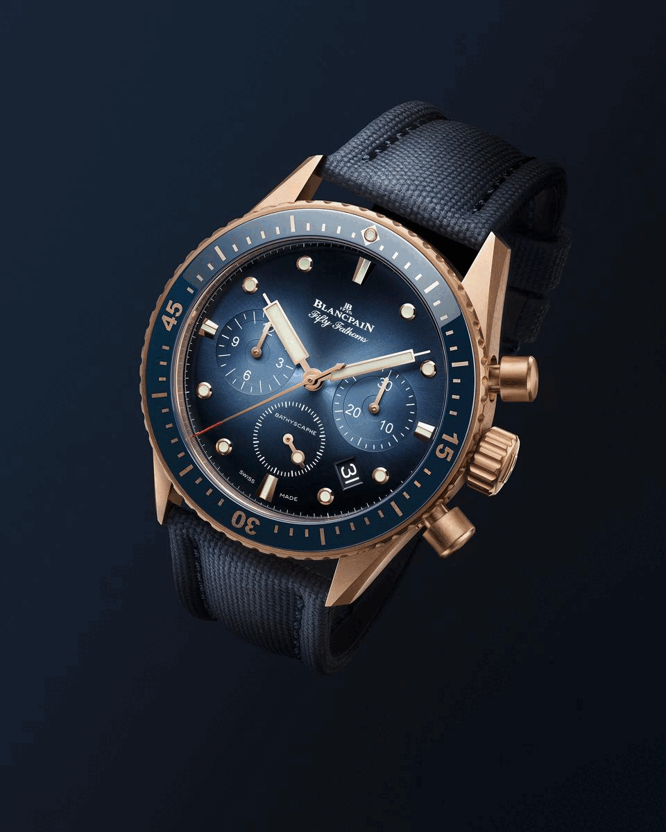 Blancpain 五十噚深潛器飛返計時腕錶兩款伸延作 以全新配色及材質風尚登場