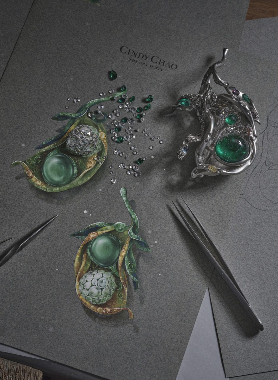以珠寶詮釋春之荳蔻｜藝術珠寶品牌 CINDY CHAO The Art Jewel 於巴黎高訂時裝週揭幕Black Label Masterpiece大師系列新作