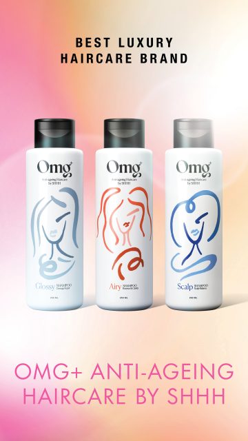 Best Luxury Haircare Brand:OMG+ Anti-ageing Haircare by SHHH 用96%以上純天然又具功效的配方 從根源喚醒髮絲