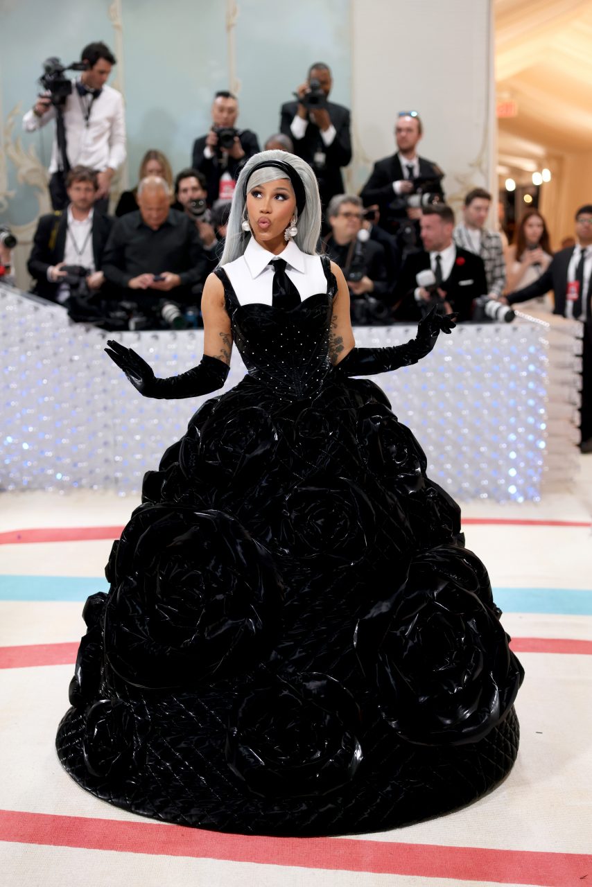 <strong>May 01, 2023</strong> Cardi B wearing Chen Peng at The 2023 Met Gala Celebrating "Karl Lagerfeld: A Line Of Beauty" at The Metropolitan Museum of Art in New York City