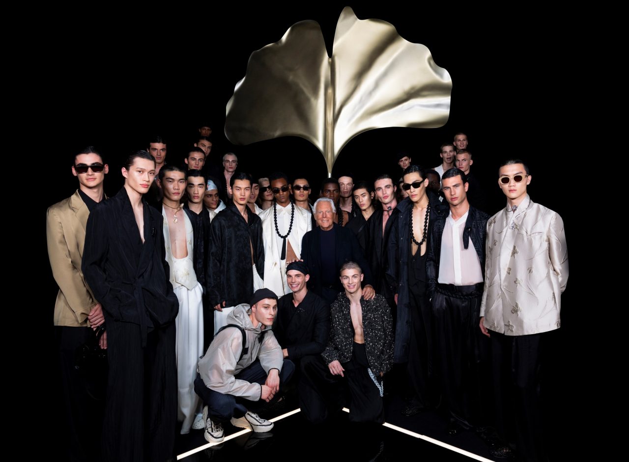 Emporio Armani 以獨有銀杏葉為設計亮點，一眾意大利奧運選手閉幕登場｜Spring/Summer 2024 Menswear