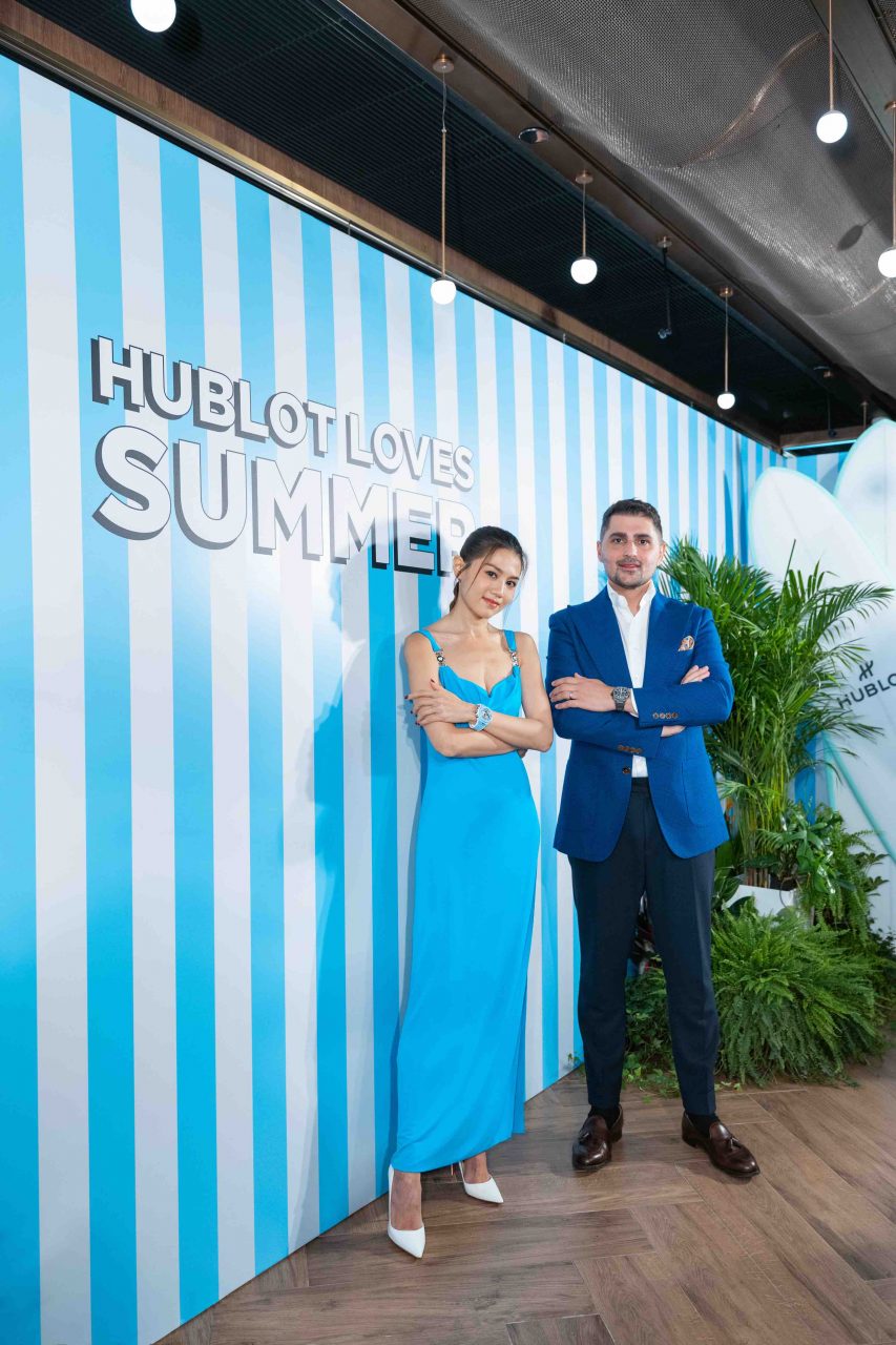 HUBLOT 特別邀請女神周秀娜，見證夏日時計新作——Big Bang Unico Sky Blue 腕錶登場！