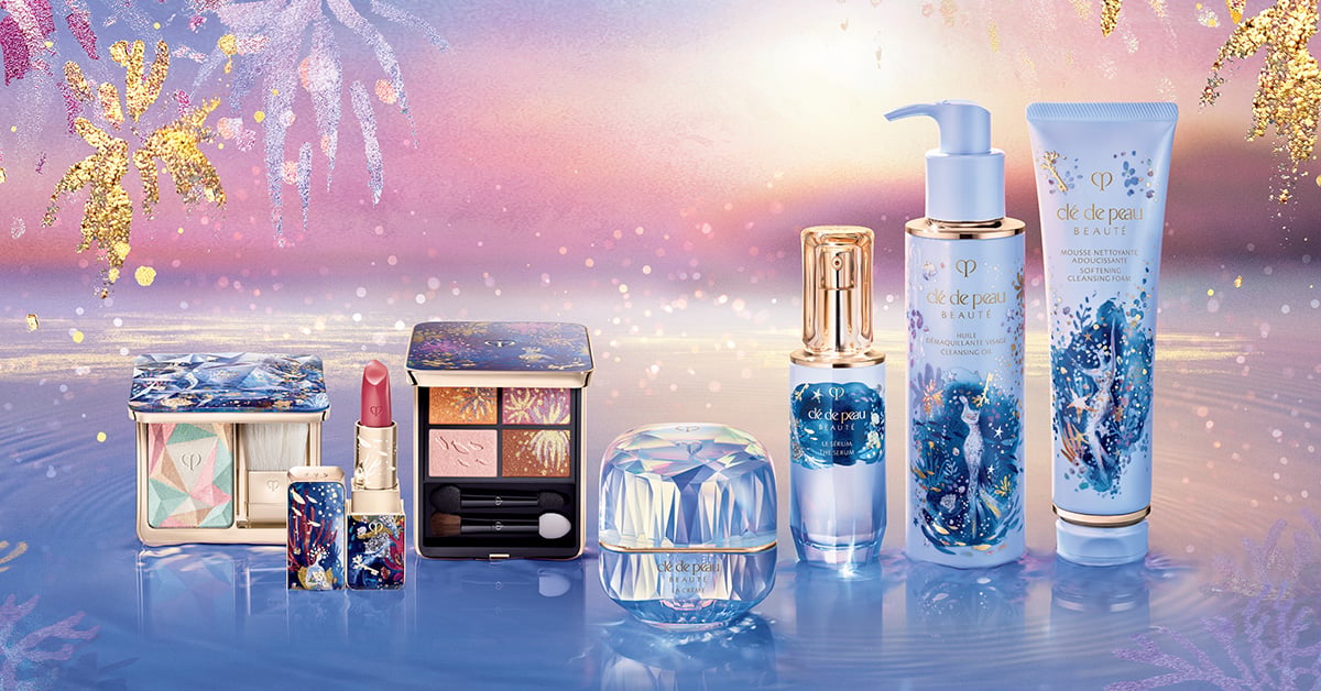 最浪漫、夢幻的設計，Clé de Peau Beauté 全新節日限定粼光姬影系列｜跟著魚姬一同向光映出發，尋找蛻變的鑰匙