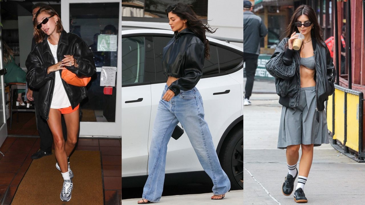 Hailey Bieber、Kylie Jenner 等 It Girls 秋冬必備單品！「皮革 Bomber Jacket」在明星名人間正風行⋯⋯