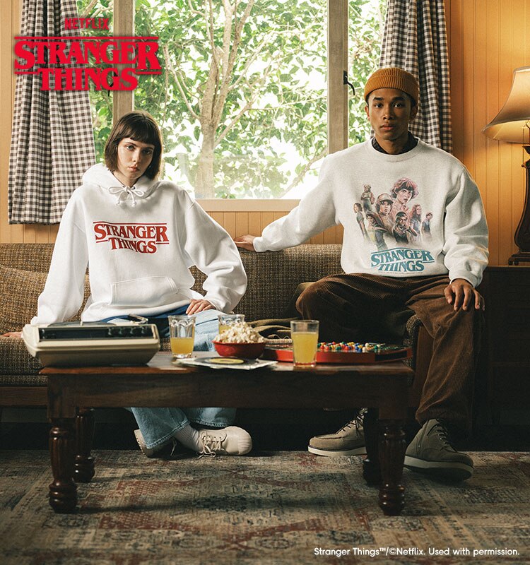 GU 首度與《Stranger Things》合作推出聯名系列，以第一季至第四季故事為靈感！