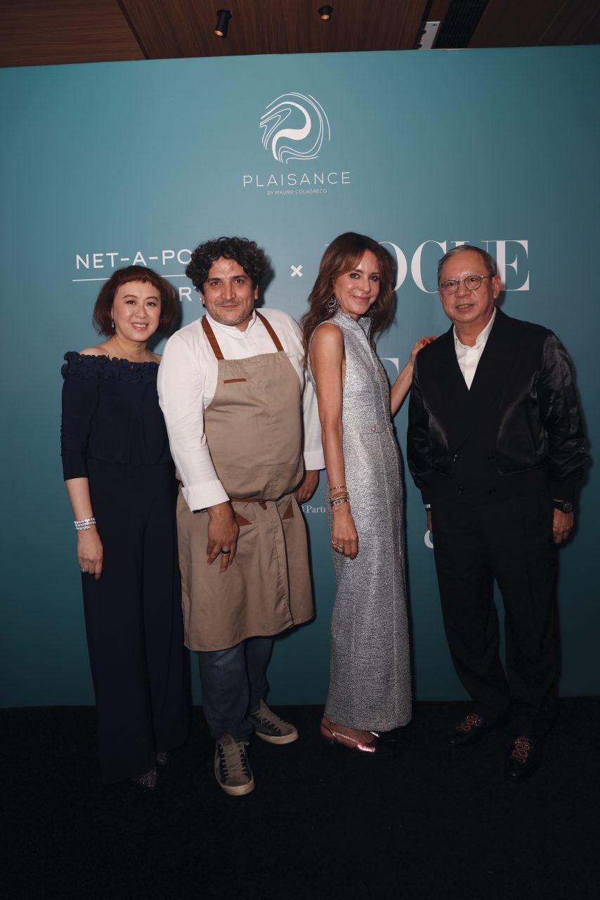 (L to R) Desiree Au, Mauro Colagreco, Alison Loehnis, Dr. Peter Lam