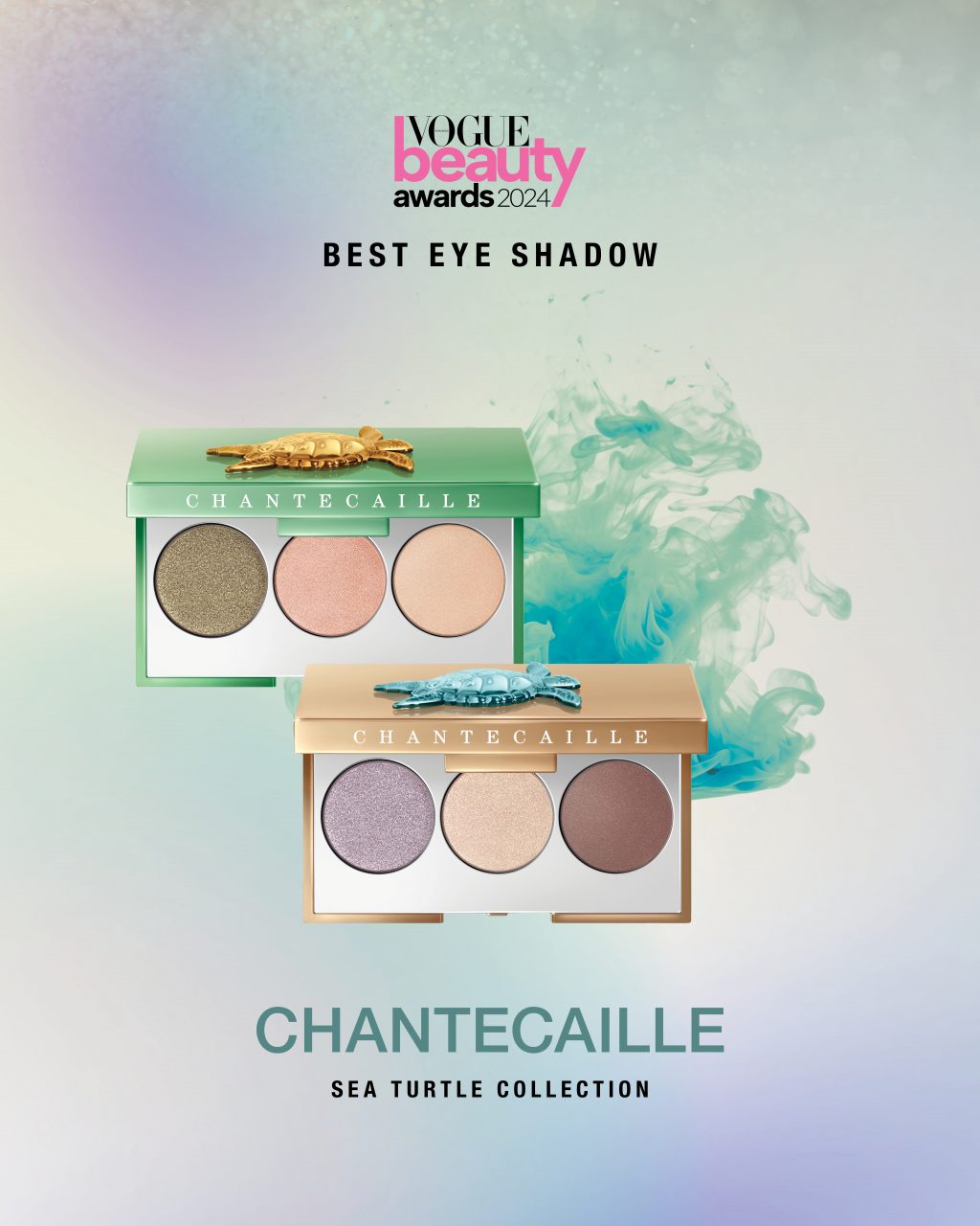 Best Eye Shadow：Chantecaille 春日限量版海龜保育彩妝系列三色眼影盒打造層次感眼妝