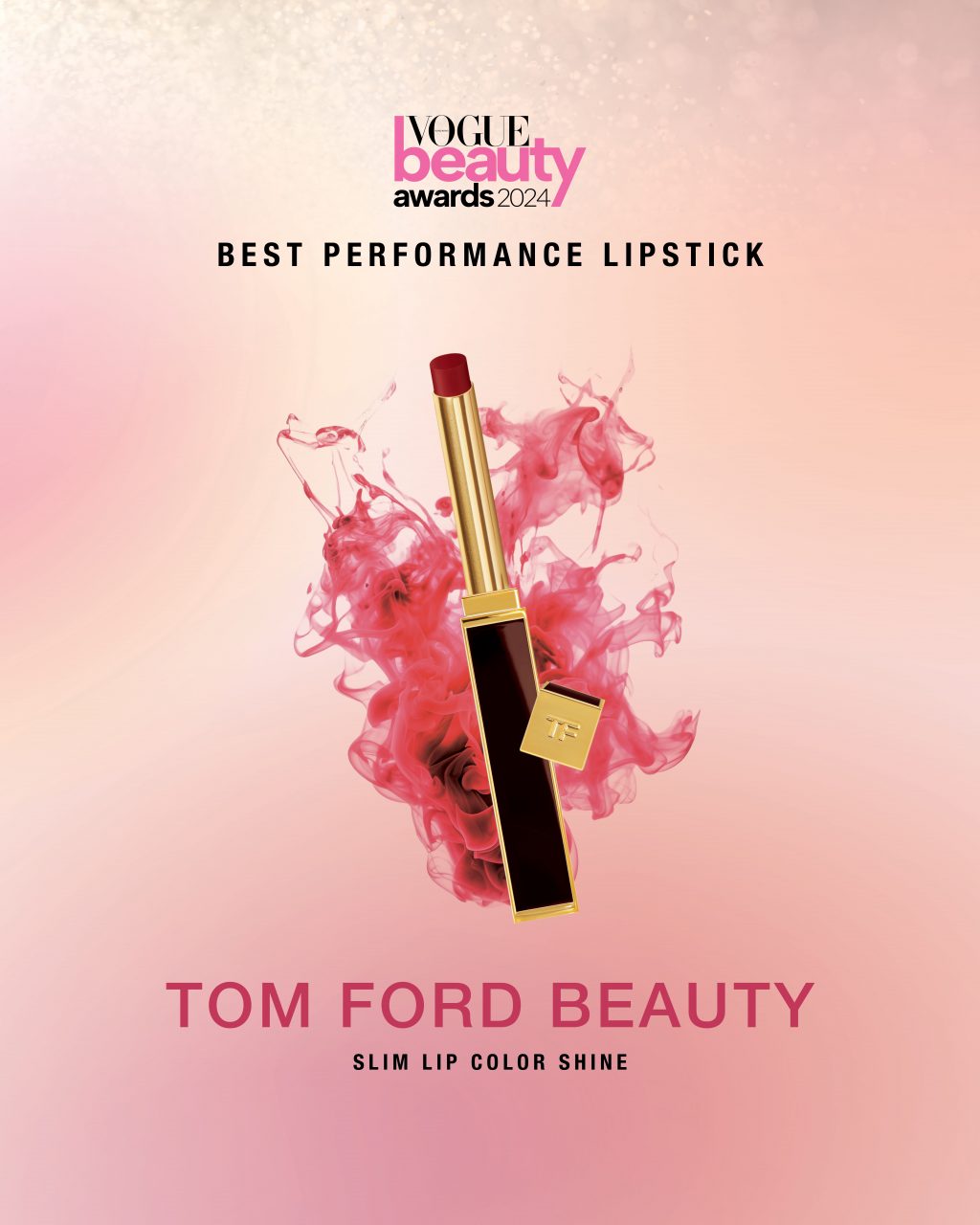 Best Performance Lipstick：Tom Ford Beauty Slim Lip Color Shine把唇膏變成時尚 為美妝界寫下新一章