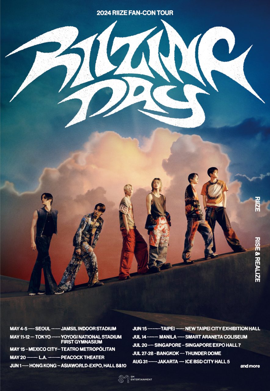 RIIZE宣布2024「RIIZING DAY」粉絲見面會巡演日程，6月將來港開騷！