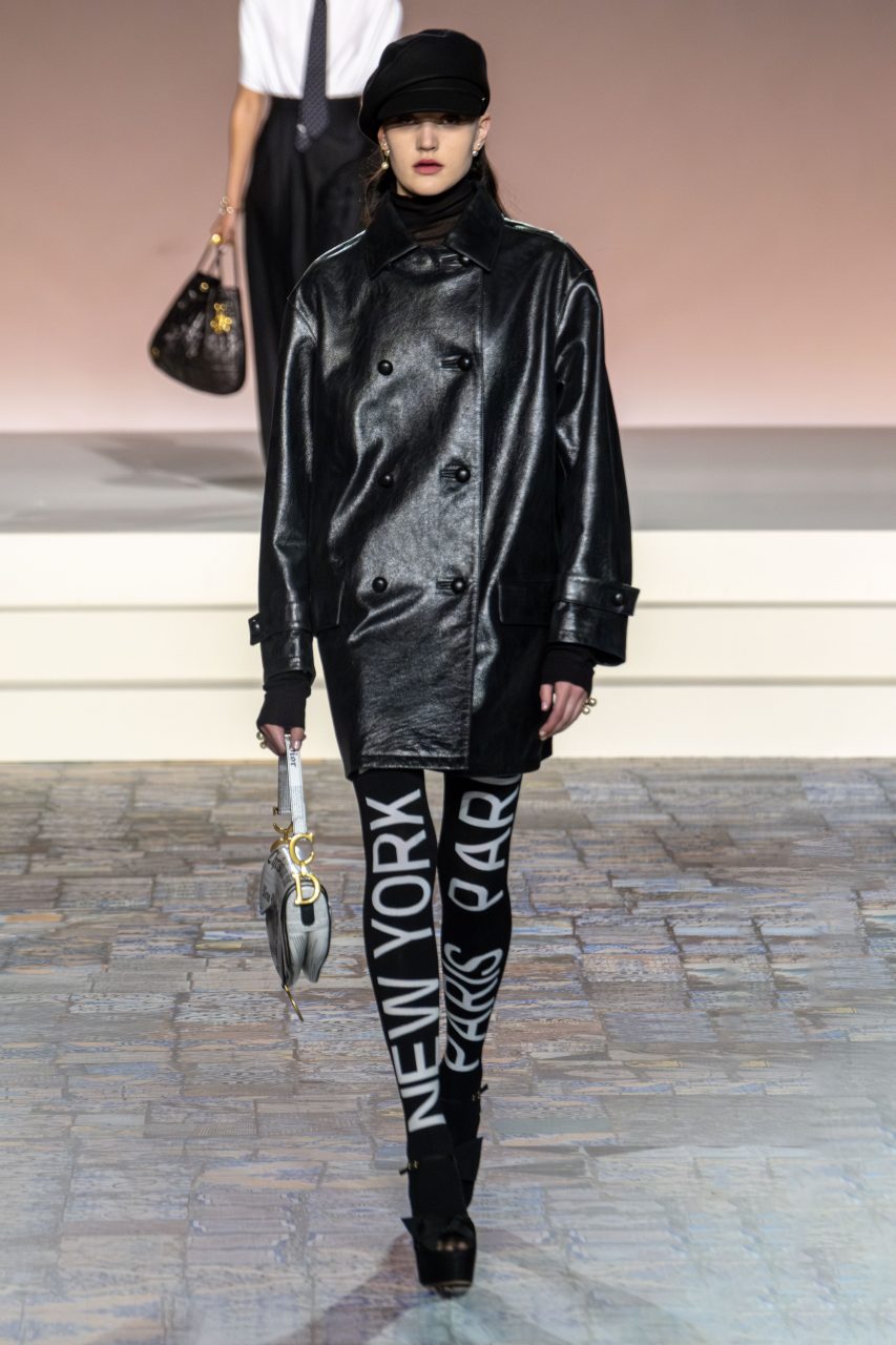 Model on the runway at Dior Pre-Fall 2024 Show held at the Brooklyn Museum on April 15, 2024 in New York, New York. (Photo by Rodin Banica/WWD via Getty Images)