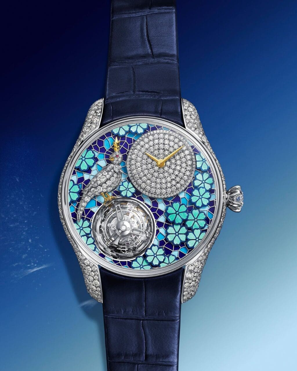 4月焦點時計｜Tiffany & Co.再推飛行陀飛輪珠寶腕錶新作，Jaeger-LeCoultre為Atmos 空氣鐘注入純淨色彩……