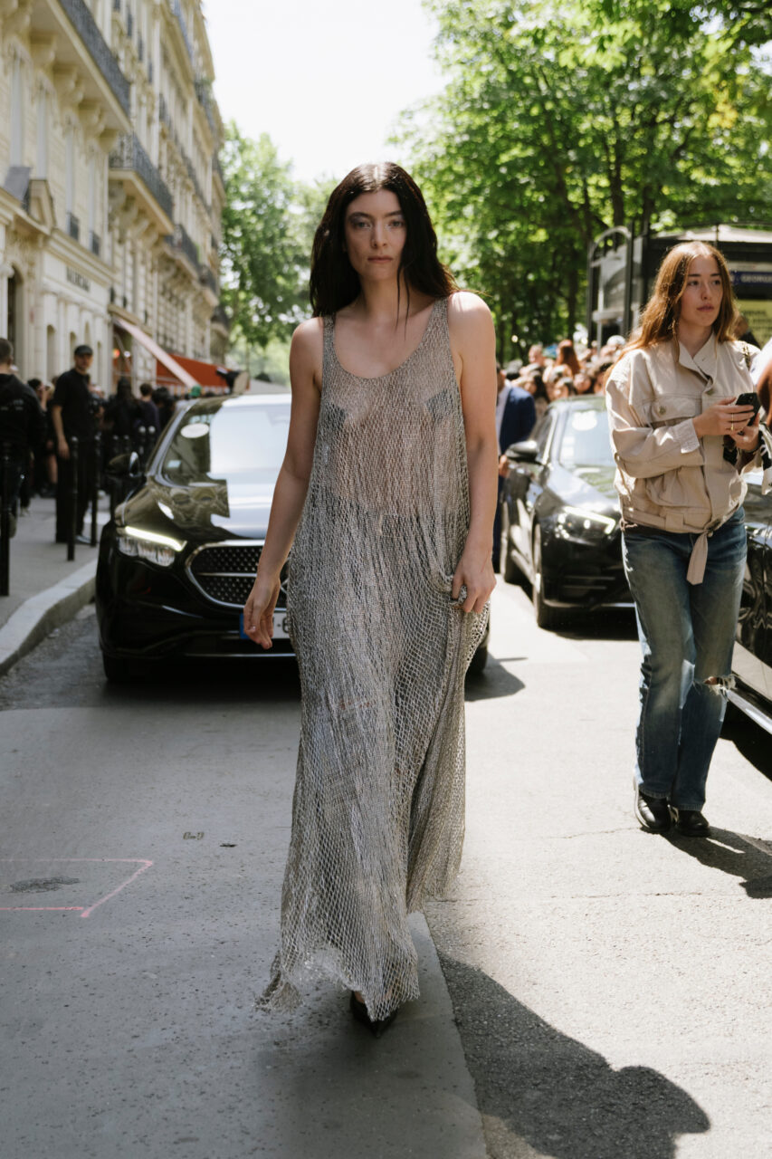 <strong>July 9, 2025</strong> arriving at the Balenciaga show during Haute Couture Week Fall/Winter 2025/2026