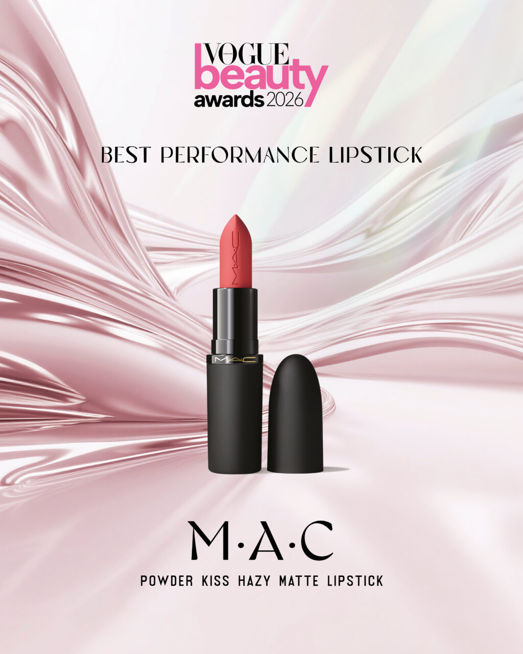 Best Performance Lipstick：M·A·C 輕吻雲霧保濕唇膏為彩妝界話題新作 打造出「從容不迫」的唯美唇妝