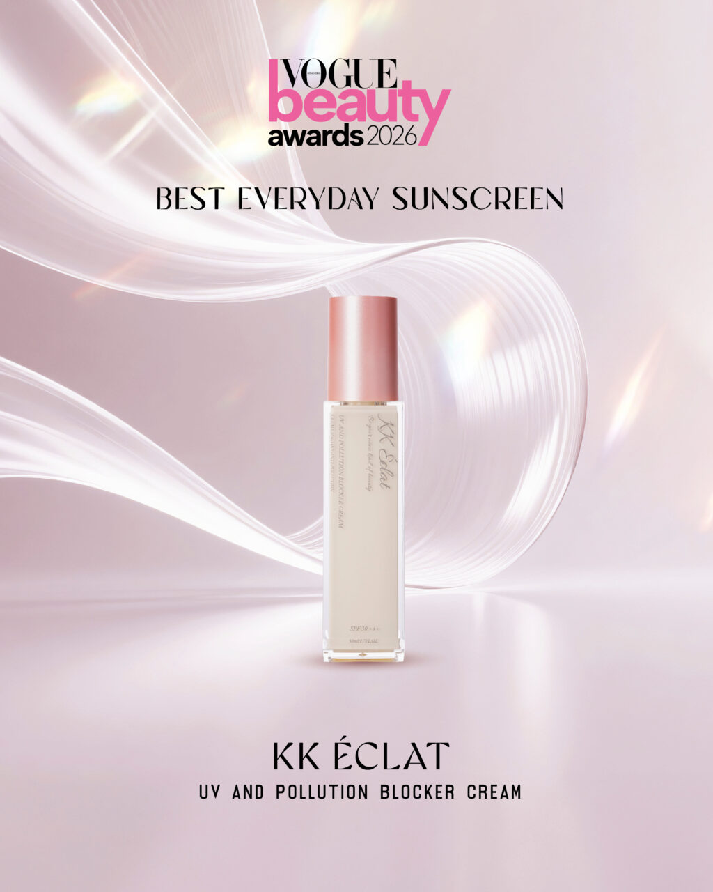 Best Everyday Sunscreen：KK ÉCLAT結合物理性和化學性配方的優點 以突破性的化學防曬配方突圍而出！