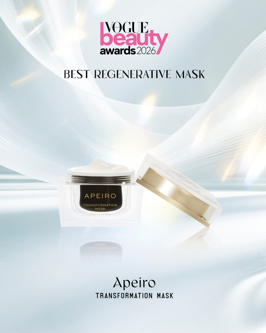 Best Regenerative Mask:Apeiro 黃金賦活煥采面膜集去角質面膜與煥膚晚霜多重功效 為晚間護膚帶來極致升級