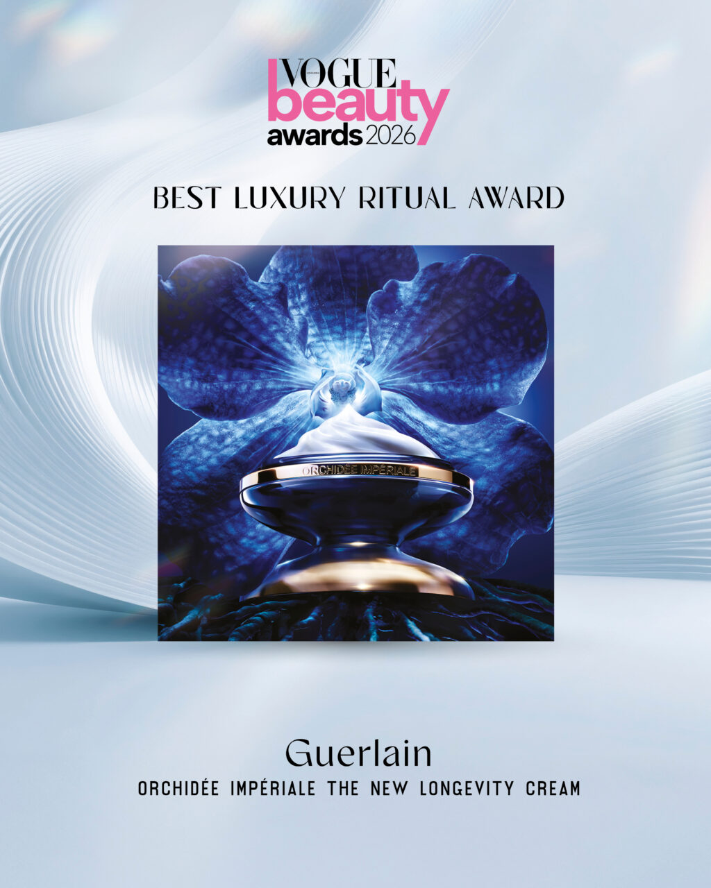 Best Luxury Ritual Award：最奢華的護膚儀式！Guerlain御庭蘭花御齡面霜為女性帶來回復青春的承諾